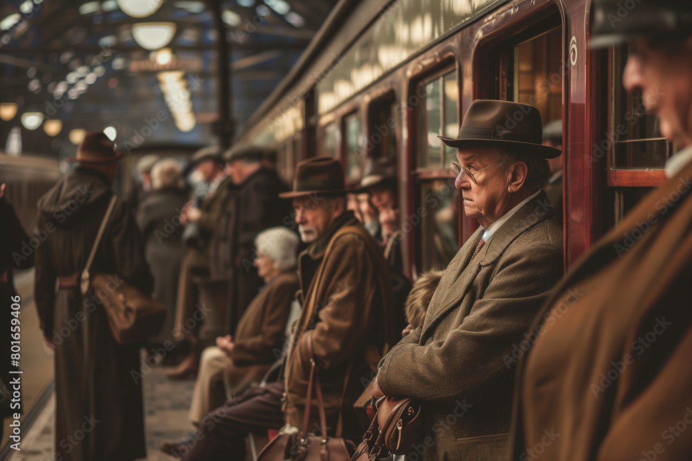 passengers waiting for the orient express to depart passengers waiting for the orient express to depart