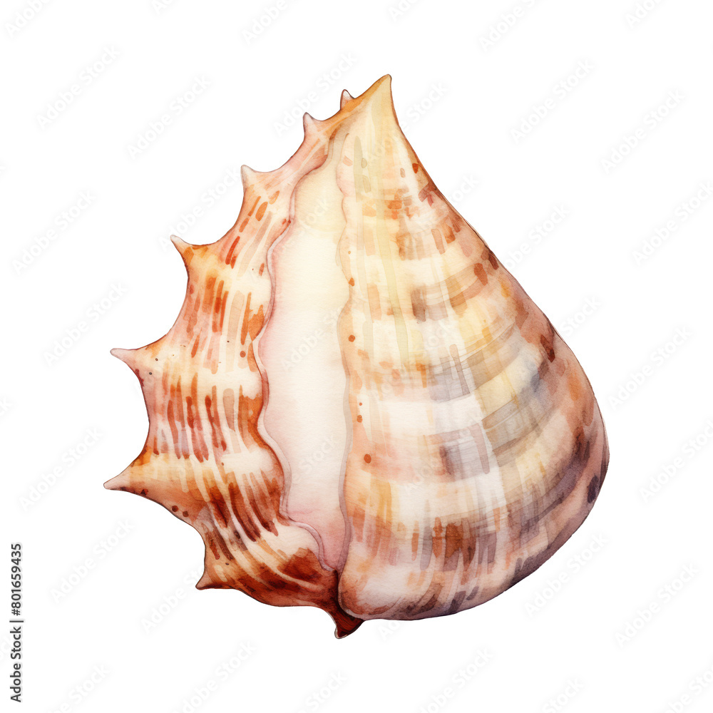 hermit shell Isolated Detailed Watercolor Hand Drawn Painting Illustration hermit shell Isolated Detailed Watercolor Hand Drawn Painting Illustration