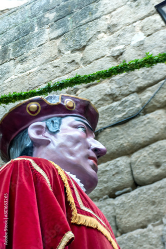 Pasacalles de la Tarasca y los gigantes y cabezudos en el Corpus Christi de Toledo, España