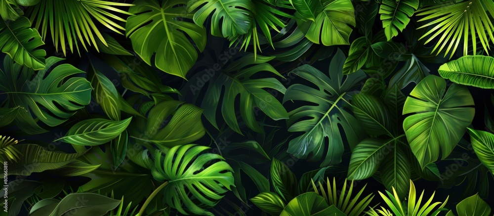 tropical forest foliage background