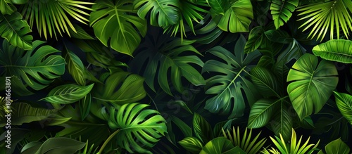 tropical forest foliage background