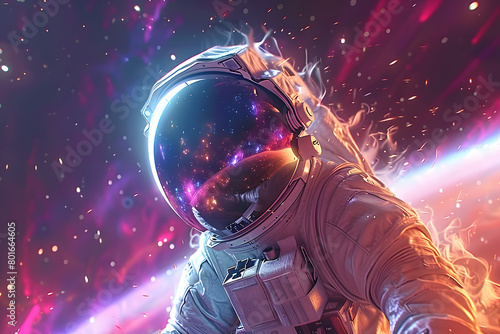 Astronaut in the Vastness of Space © ClaudiaMoya