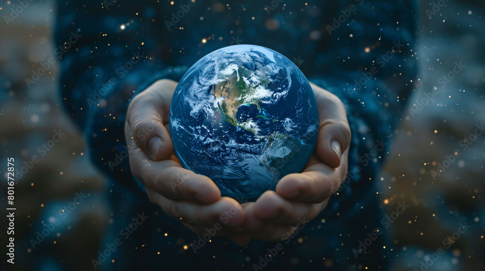 Cradled in Care: Embracing Earth in Human Hands, Inspiring Energy-Saving Initiatives Cradled in Care: Embracing Earth in Human Hands, Inspiring Energy-Saving Initiatives