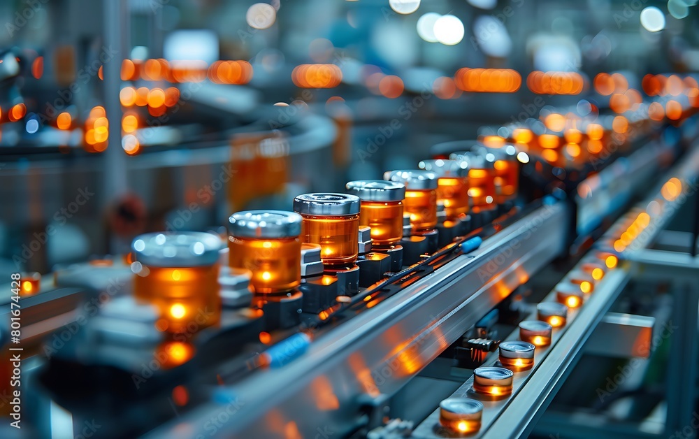 Shows the uniformity of battery cell packaging on the line Shows the uniformity of battery cell packaging on the line