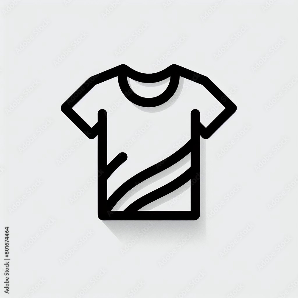 Fun t-shirt icon logo. Fun t-shirt icon logo.