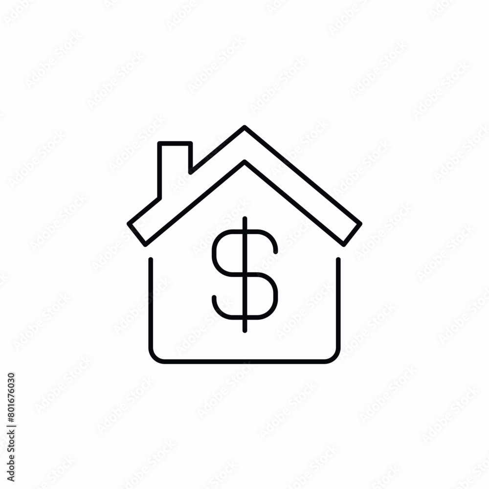 money price estate home finance icon