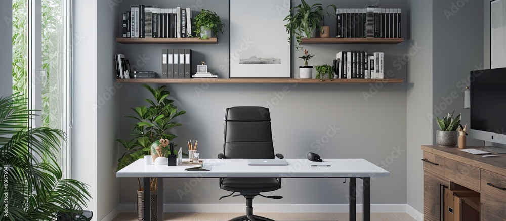 Cozy Home Office Nook 🏠💼 | Simple Desk Setup with Sleek Black Chair Cozy Home Office Nook 🏠💼 | Simple Desk Setup with Sleek Black Chair