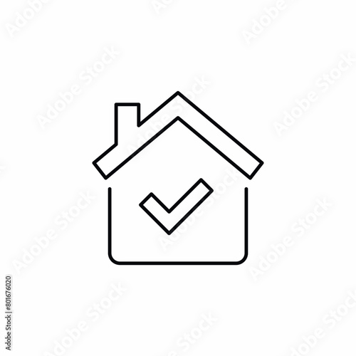 home house tick check mark icon
