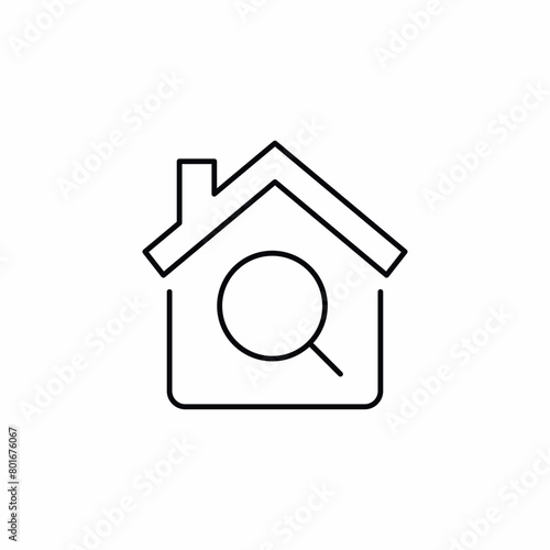 search house estate lens icon