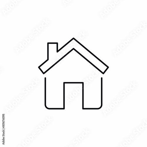 home house estate building icon
