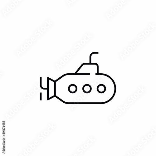 submarine sea navy boat icon