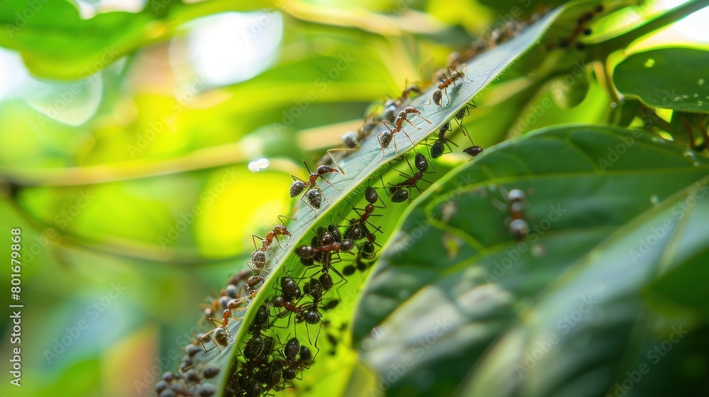 Ant action standing.Ant bridge unity team,Concept team work together AI generated Ant action standing.Ant bridge unity team,Concept team work together AI generated
