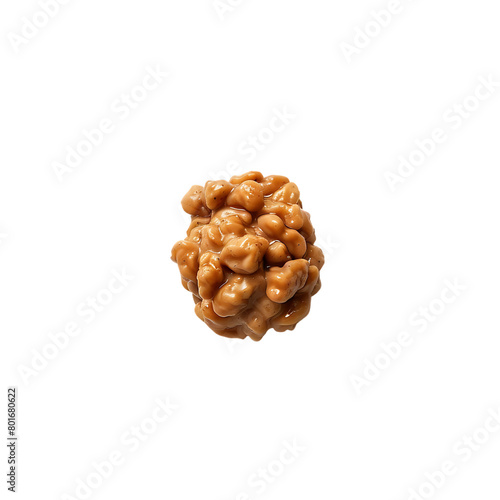 a piece of natto isolated with transparent background