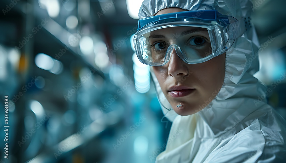 close-up exploration of sustainable energy options by scientists in protective gear close-up exploration of sustainable energy options by scientists in protective gear