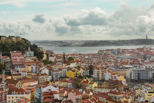 Wallpaper Mural Lisbon from above Torontodigital.ca