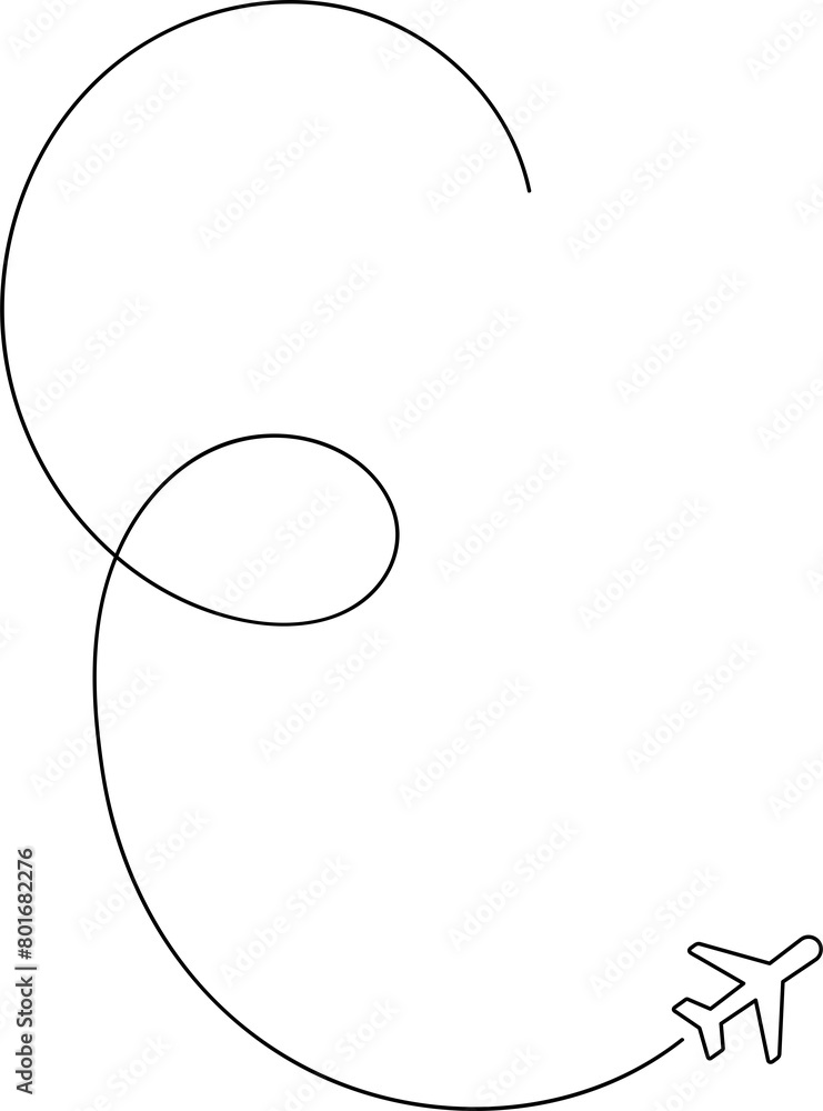 Airplane line path icon, airline, flight Airplane line path icon, airline, flight