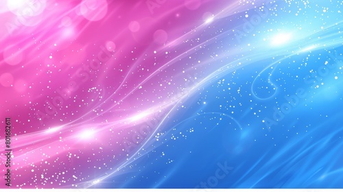 abstract glowing line with pink and blue color in isolaed colorful background, concept of business presentation background 