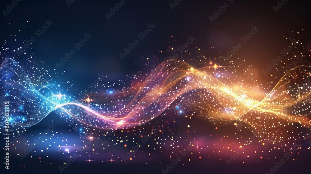 Fototapeta premium Colorful gradient fluid flow smoke in mesh colorful ink, abstract background with the colorful mesh color with dots, modern background in gradients glowing color smoke of the texture