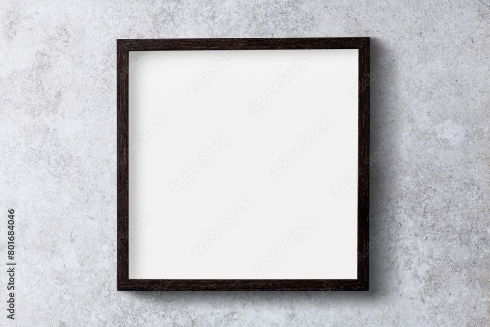 Blank frame on grunge wall, loft interior design Blank frame on grunge wall, loft interior design