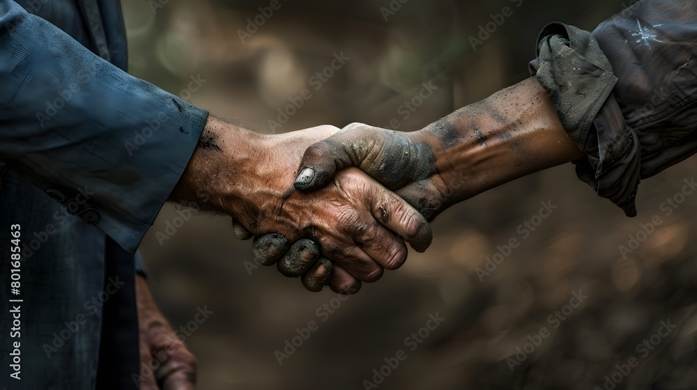 Close of view of two old man with blurry background. Representing rich person/politician having a deal with poor people. Close of view of two old man with blurry background. Representing rich person/politician having a deal with poor people.