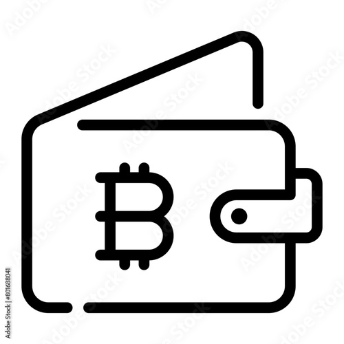 wallet line icon
