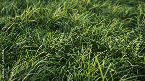 Ethereal Pastures: A Vast Field of Green Grass, Adorned with Long, Delicate Blades.