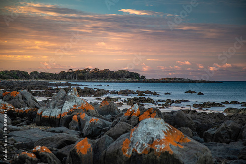 sunset over the sea