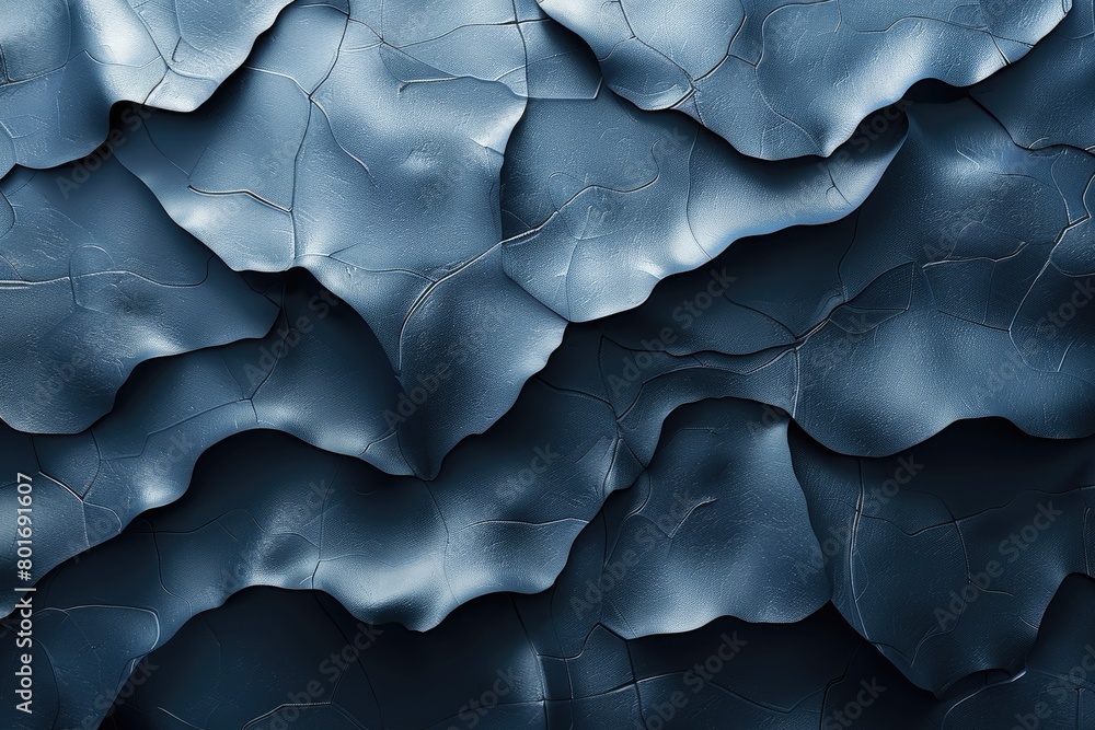 Fototapeta premium A blue and gray abstract background with a wavy pattern.