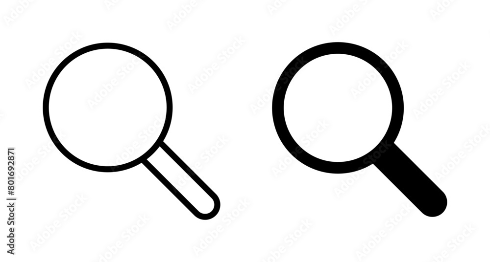 Search icon vector isolated on white background. Glass vector icon. search magnifying glass icon. Find Search icon vector isolated on white background. Glass vector icon. search magnifying glass icon. Find