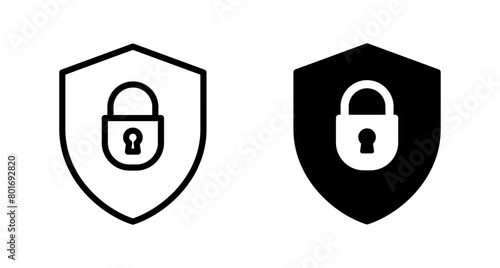 Security icon vector isolated on white background. protection icon. privacy. vpn