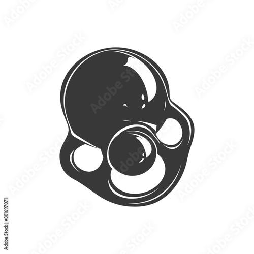 silhouette baby pacifier full black color only