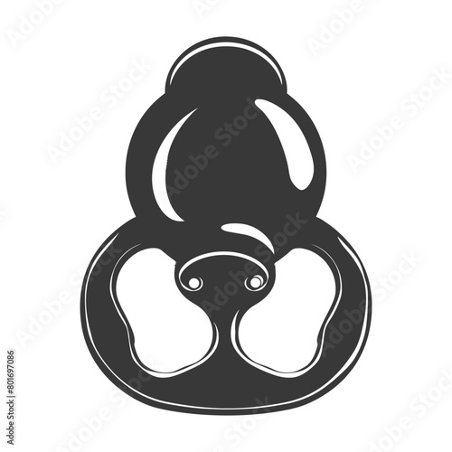 silhouette baby pacifier full black color only