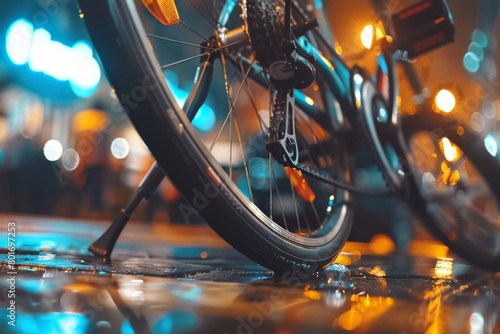 wheel of a bicycle