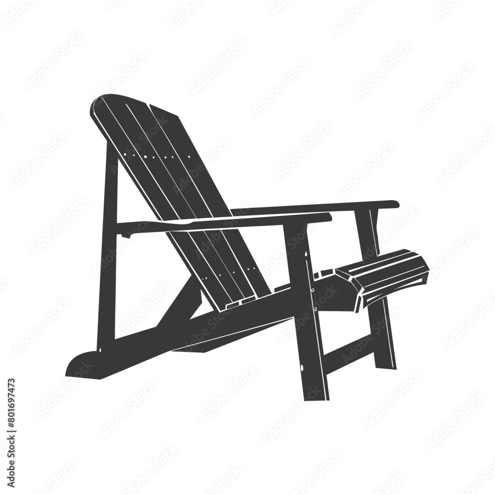 silhouette beach chair full black color only silhouette beach chair full black color only