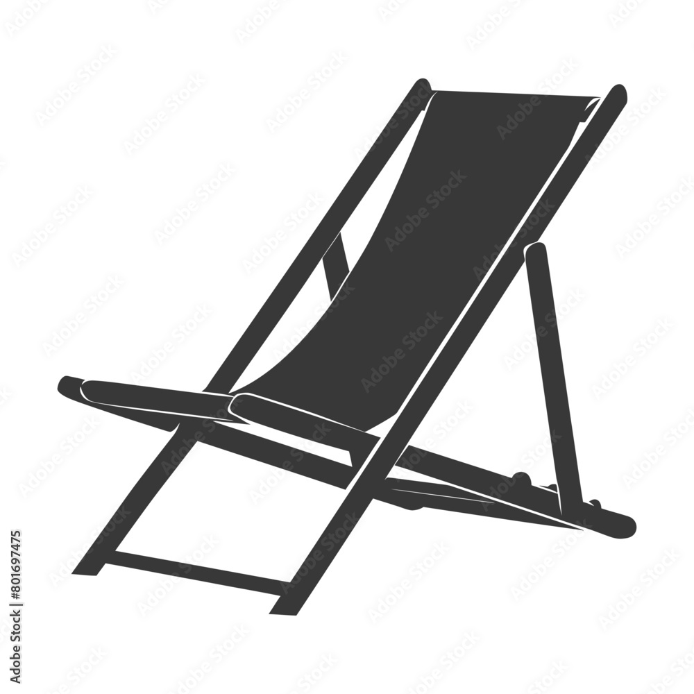 silhouette beach chair full black color only silhouette beach chair full black color only
