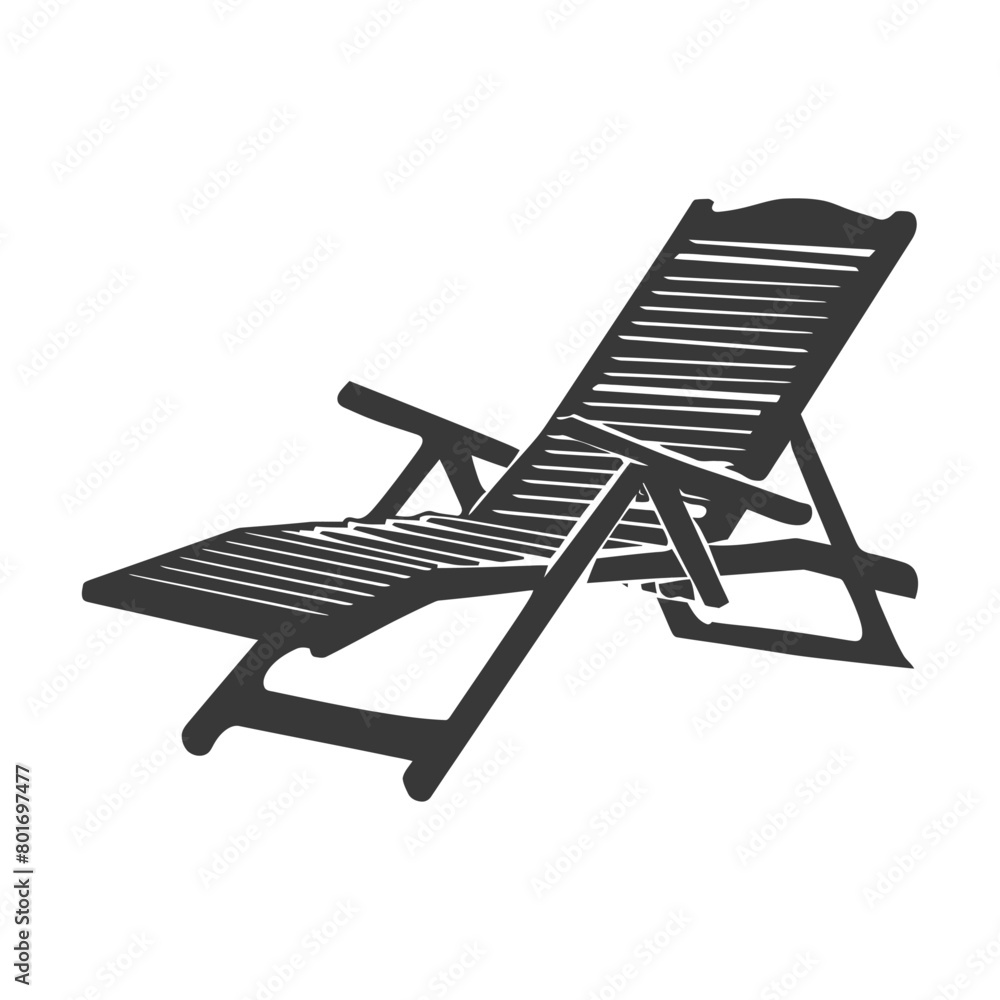 silhouette beach chair full black color only