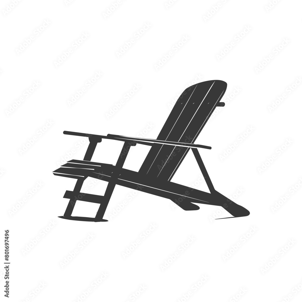 silhouette beach chair full black color only silhouette beach chair full black color only