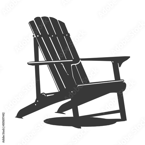 silhouette beach chair full black color only