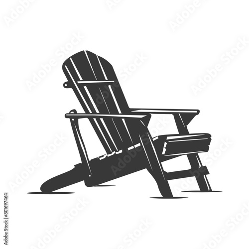 silhouette beach chair full black color only