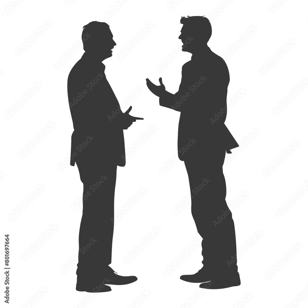 silhouette boss shouts at employee full body black color only silhouette boss shouts at employee full body black color only