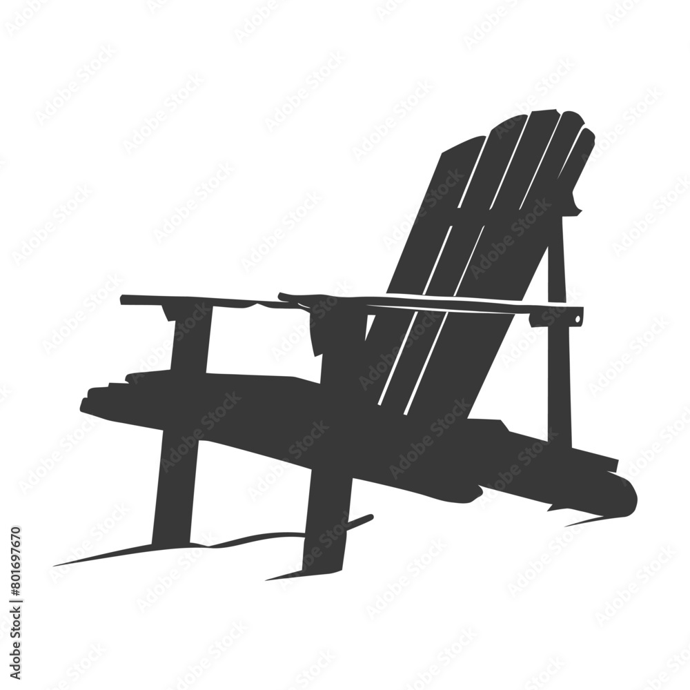 silhouette beach chair full black color only silhouette beach chair full black color only