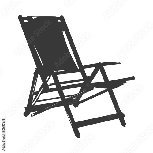 silhouette beach chair full black color only