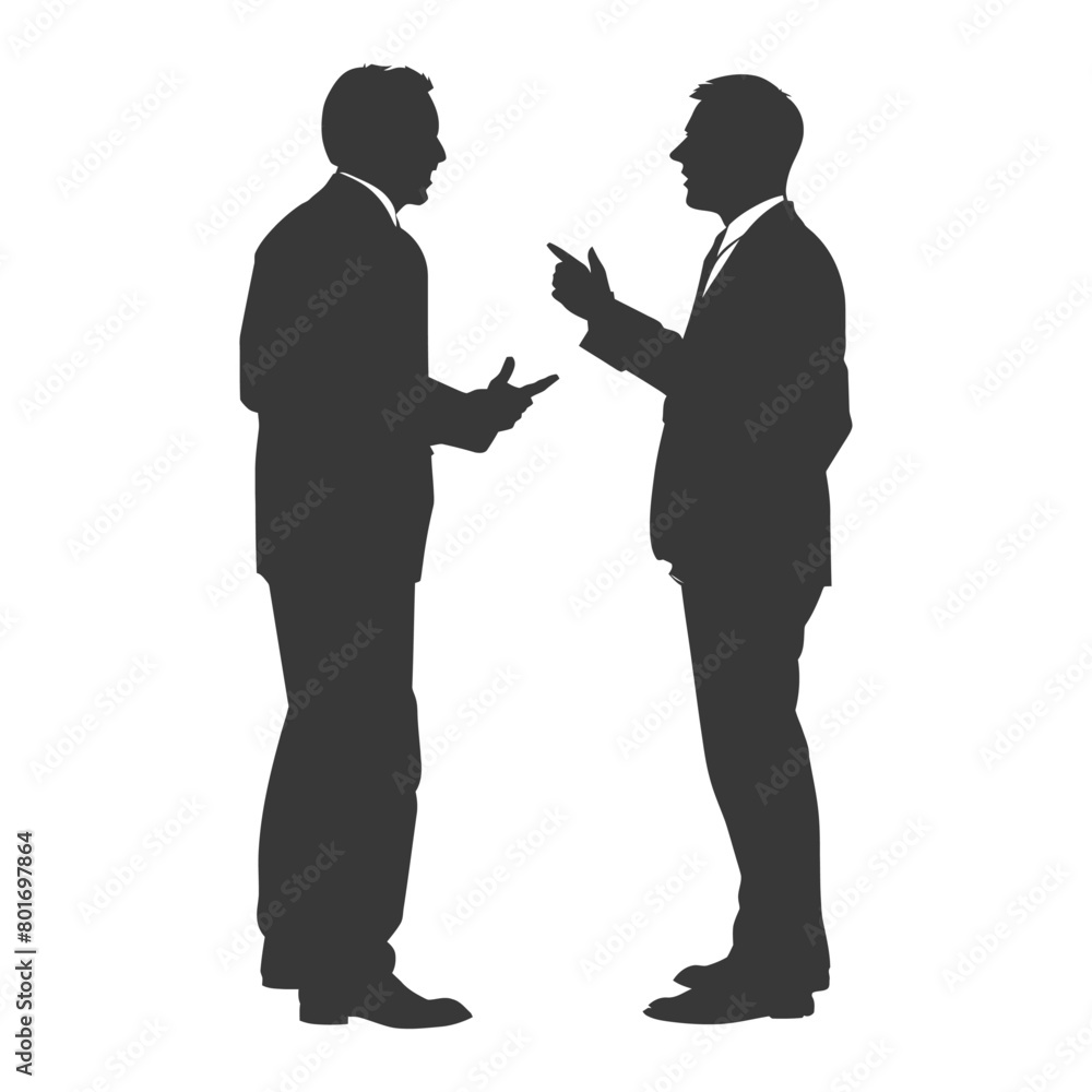 silhouette boss shouts at employee full body black color only silhouette boss shouts at employee full body black color only