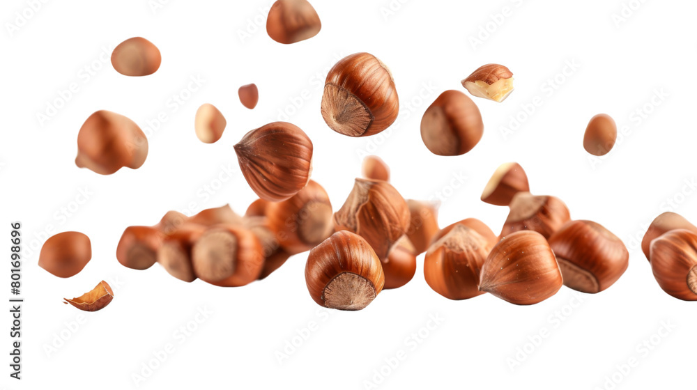Falling hazelnuts Falling hazelnuts