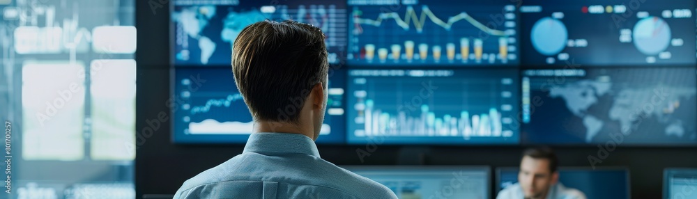Financial analysts in a corporate boardroom, presenting innovative risk assessment tools with dynamic graphs and models Financial analysts in a corporate boardroom, presenting innovative risk assessment tools with dynamic graphs and models