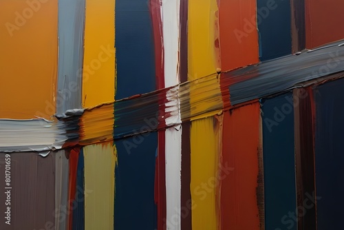 Brush strokes in the style of modern abstraction. The painting is done in oil on canvas Generative AI 