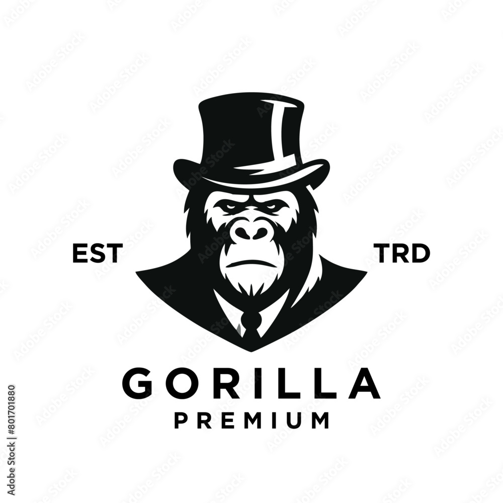 Businessman gorilla monkey in a suit mister Businessman gorilla monkey in a suit mister