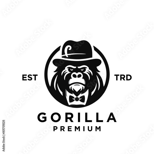 Businessman gorilla monkey in a suit mister