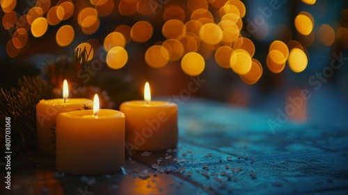 The gentle breeze rustled the candles creating a symphony of sound to accompany the movies soundtrack. 2d flat cartoon.