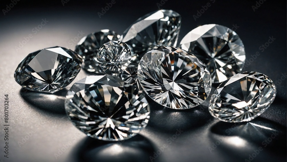 Fototapeta premium diamond ring on black